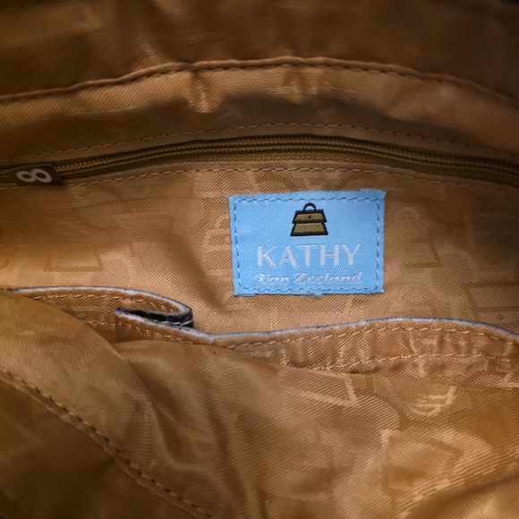 Vtg Y2K Kathy Van Zeeland Multicolor Hobo Bag with Heart Accent - Picture 7 of 12